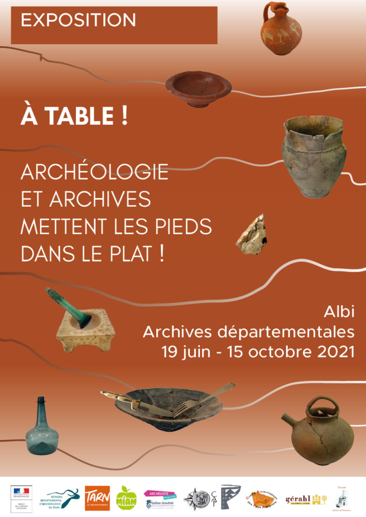 Exposition: à table aux Archives départementales