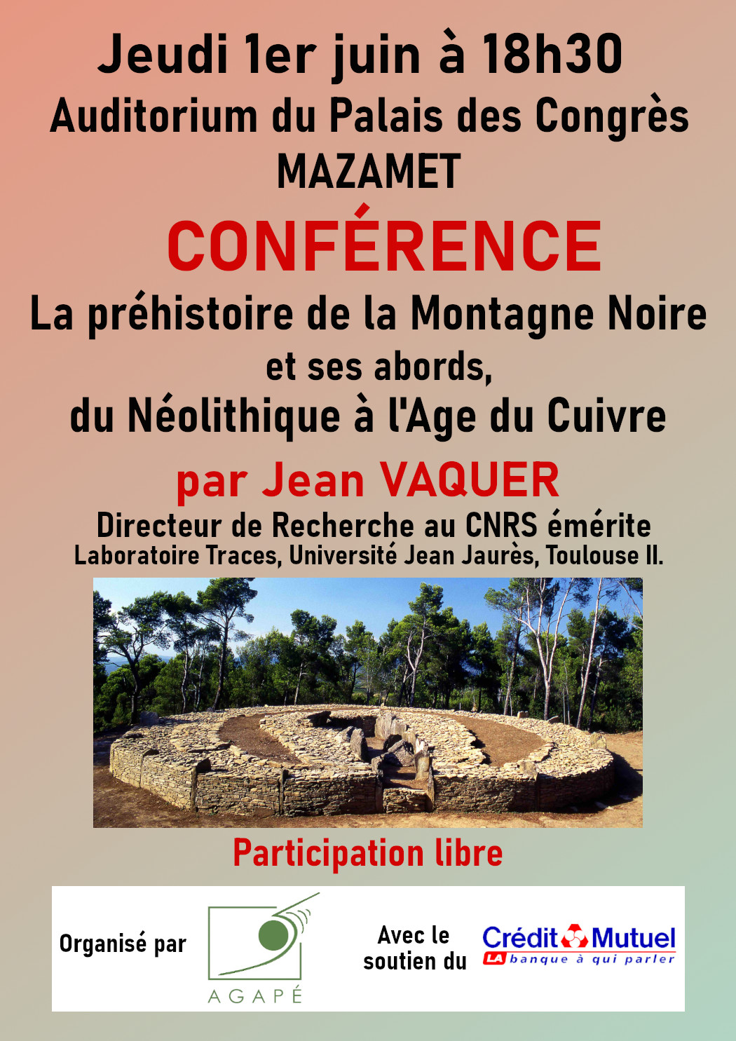 La préhistoire de la Montagne Noire et ses abords (01 juin 2023)